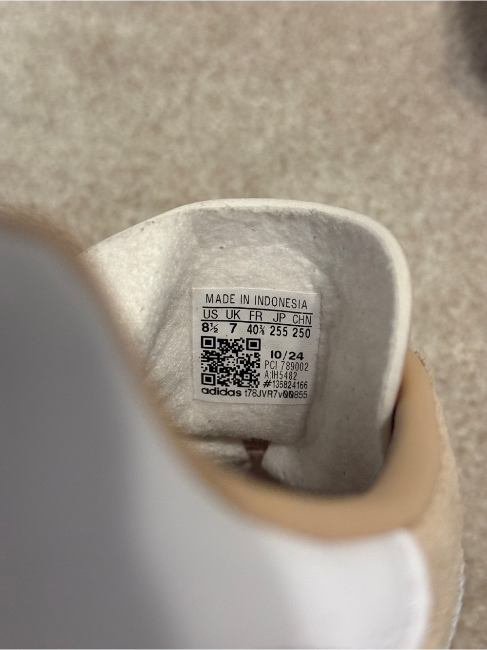adidas Suede Sneakers in Tan and White - Picture 5 of 5